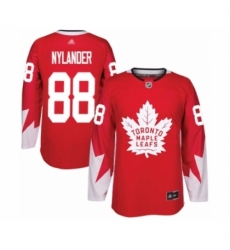 Youth Toronto Maple Leafs #88 William Nylander Authentic Red Alternate Hockey Jersey