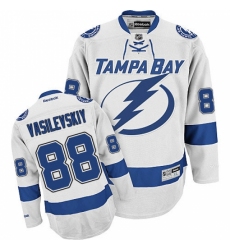 Men's Reebok Tampa Bay Lightning #88 Andrei Vasilevskiy Authentic White Away NHL Jersey