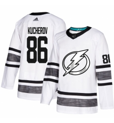 Men's Adidas Tampa Bay Lightning #86 Nikita Kucherov White 2019 All-Star Game Parley Authentic Stitched NHL Jersey