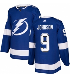 Youth Adidas Tampa Bay Lightning #9 Tyler Johnson Authentic Royal Blue Home NHL Jersey