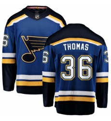 Men's St. Louis Blues #36 Robert Thomas Fanatics Branded Royal Blue Home Breakaway NHL Jersey