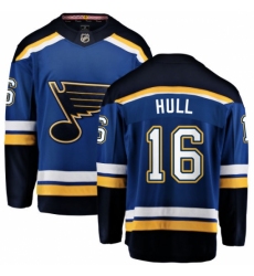 Men's St. Louis Blues #16 Brett Hull Fanatics Branded Royal Blue Home Breakaway NHL Jersey