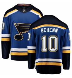 Men's St. Louis Blues #10 Brayden Schenn Fanatics Branded Royal Blue Home Breakaway NHL Jersey