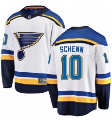 Men's St. Louis Blues #10 Brayden Schenn Fanatics Branded White Away Breakaway NHL Jersey