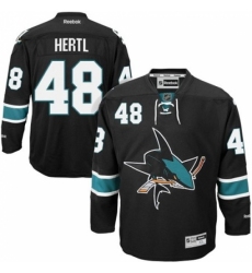 Men's Reebok San Jose Sharks #48 Tomas Hertl Premier Black Third NHL Jersey