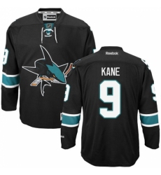 Women's Reebok San Jose Sharks #9 Evander Kane Authentic Black Third NHL Jersey