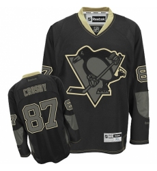 Men's Reebok Pittsburgh Penguins #87 Sidney Crosby Authentic Black Ice NHL Jersey