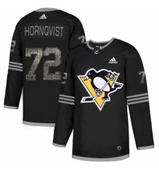 Men's Adidas Pittsburgh Penguins #72 Patric Hornqvist Black Authentic Classic Stitched NHL Jersey