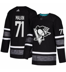 Men's Adidas Pittsburgh Penguins #71 Evgeni Malkin Black 2019 All-Star Game Parley Authentic Stitched NHL Jersey