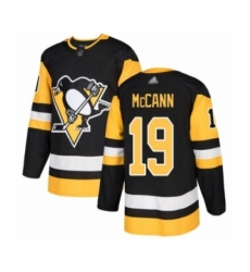 Men's Pittsburgh Penguins #19 Jared McCann Authentic Black Home Hockey Jersey