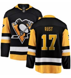 Youth Pittsburgh Penguins #17 Bryan Rust Fanatics Branded Black Home Breakaway NHL Jersey