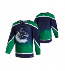 Men's Vancouver Canucks Blank Green 2020-21 Reverse Retro Alternate Hockey Jersey