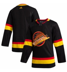 Men's Vancouver Canucks adidas Blank Black 201920 Flying Skate Authentic Jersey