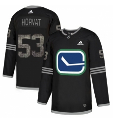 Men's Adidas Vancouver Canucks #53 Bo Horvat Black 1 Authentic Classic Stitched NHL Jersey