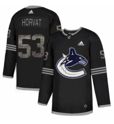 Men's Adidas Vancouver Canucks #53 Bo Horvat Black Authentic Classic Stitched NHL Jerse