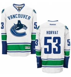 Men's Reebok Vancouver Canucks #53 Bo Horvat Authentic White Away NHL Jersey