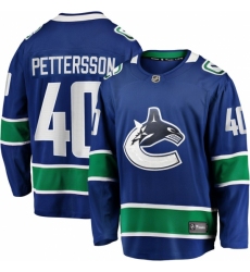 Men's Vancouver Canucks Elias Pettersson Fanatics Branded Blue 201920 Home Premier Breakaway Player Jersey