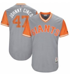 Men's Majestic San Francisco Giants #47 Johnny Cueto 