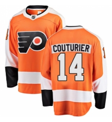 Men's Philadelphia Flyers #14 Sean Couturier Fanatics Branded Orange Home Breakaway NHL Jersey