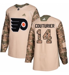 Youth Adidas Philadelphia Flyers #14 Sean Couturier Authentic Camo Veterans Day Practice NHL Jersey