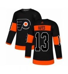 Men's Philadelphia Flyers #13 Kevin Hayes Authentic Black Alternate Hockey Jersey