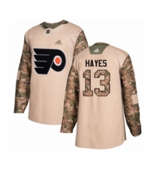 Youth Philadelphia Flyers #13 Kevin Hayes Authentic Camo Veterans Day Practice Hockey Jersey