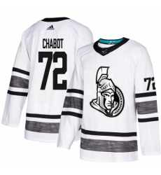 Men's Adidas Ottawa Senators #72 Thomas Chabot White 2019 All-Star Game Parley Authentic Stitched NHL Jersey
