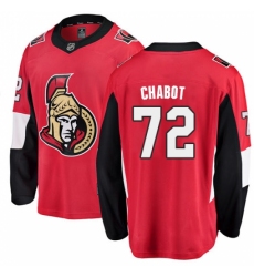 Men's Ottawa Senators #72 Thomas Chabot Fanatics Branded Red Home Breakaway NHL Jersey