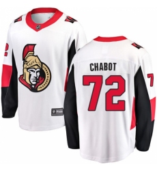 Men's Ottawa Senators #72 Thomas Chabot Fanatics Branded White Away Breakaway NHL Jersey