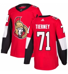 Youth Adidas Ottawa Senators #71 Chris Tierney Premier Red Home NHL Jersey
