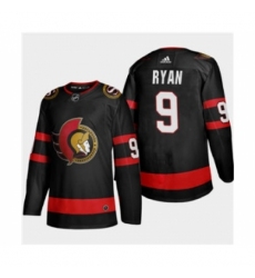 Men's Ottawa Senators #9 Bobby Ryan Black 2020-21 Authentic Player Away Stitched Hockey Jersey