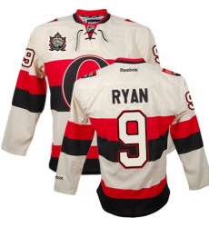 Men's Reebok Ottawa Senators #9 Bobby Ryan Authentic Cream 2014 Heritage Classic NHL Jersey