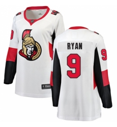 Women's Ottawa Senators #9 Bobby Ryan Fanatics Branded White Away Breakaway NHL Jersey