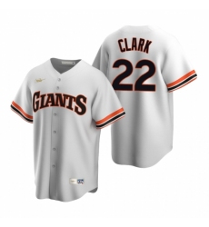 Men's Nike San Francisco Giants #22 Will Clark White Cooperstown Collection Home Stitched Baseba