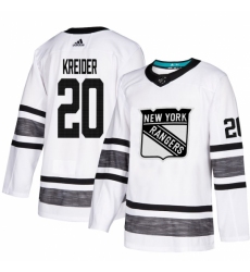 Men's Adidas New York Rangers #20 Chris Kreider White 2019 All-Star Game Parley Authentic Stitched NHL Jersey