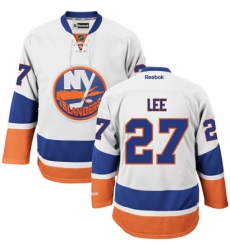 Men's Reebok New York Islanders #27 Anders Lee Authentic White Away NHL Jersey