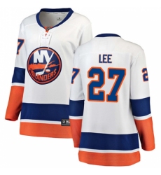 Women's New York Islanders #27 Anders Lee Fanatics Branded White Away Breakaway NHL Jersey