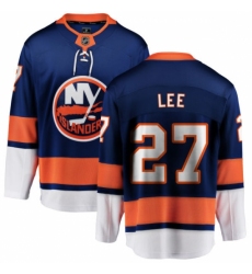 Youth New York Islanders #27 Anders Lee Fanatics Branded Royal Blue Home Breakaway NHL Jersey