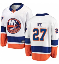 Youth New York Islanders #27 Anders Lee Fanatics Branded White Away Breakaway NHL Jersey