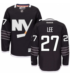 Youth Reebok New York Islanders #27 Anders Lee Authentic Black Third NHL Jersey