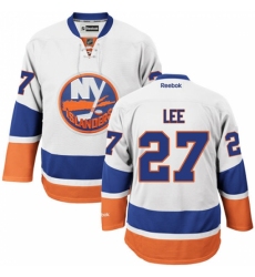 Youth Reebok New York Islanders #27 Anders Lee Authentic White Away NHL Jersey