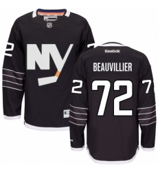 Men's Reebok New York Islanders #72 Anthony Beauvillier Premier Black Third NHL Jersey