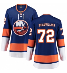 Women's New York Islanders #72 Anthony Beauvillier Fanatics Branded Royal Blue Home Breakaway NHL Jersey
