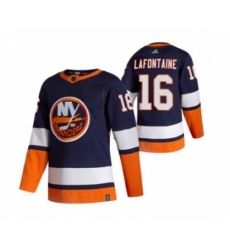 Men's New York Islanders #16 Andrew Ladd Navy Blue 2020-21 Reverse Retro Alternate Hockey Jersey