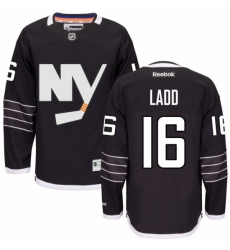 Men's Reebok New York Islanders #16 Andrew Ladd Authentic Black Third NHL Jersey