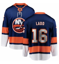 Youth New York Islanders #16 Andrew Ladd Fanatics Branded Royal Blue Home Breakaway NHL Jersey