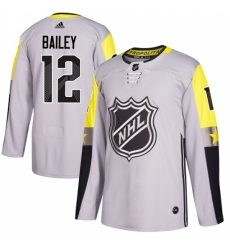 Men's Adidas New York Islanders #12 Josh Bailey Authentic Gray 2018 All-Star Metro Division NHL Jersey