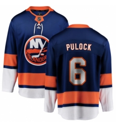Men's New York Islanders #6 Ryan Pulock Fanatics Branded Royal Blue Home Breakaway NHL Jersey