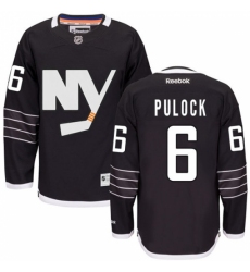 Men's Reebok New York Islanders #6 Ryan Pulock Authentic Black Third NHL Jersey