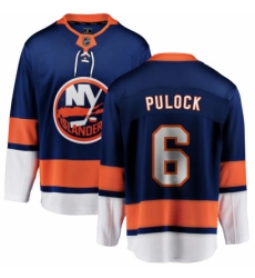 Youth New York Islanders #6 Ryan Pulock Fanatics Branded Royal Blue Home Breakaway NHL Jersey